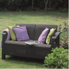 KETER. Canapea cu 2 locuri gri Corfu Love Seat..